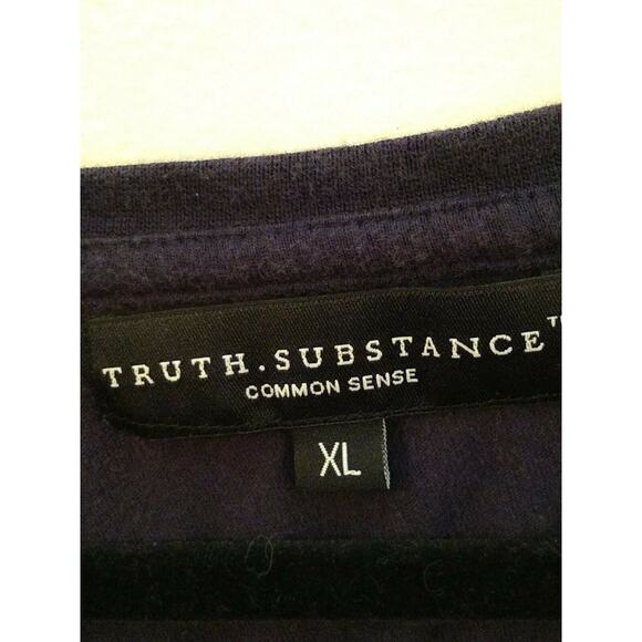 Truth Substance Men's XL Common Sense Color block Shirt Casual - Picture 2 of 9